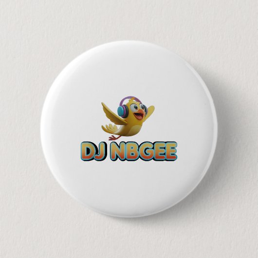 Happy Yellow Bird _1 Button (Vorderseite)