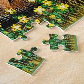 Happy Yellow Daisy Chipmunk Puzzle (Seite)
