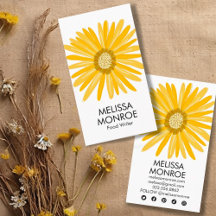 Happy Yellow Daisy illustriert Social Media Icons