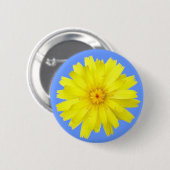 Happy Yellow Dandelion Image Button (Vorne & Hinten)