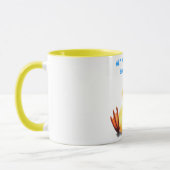 Happy Yellow Duck Funny Mug - Benutzerdefinierter  Tasse (Links)