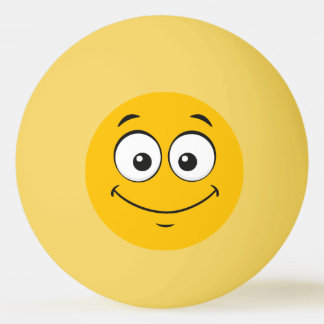 Happy Yellow Monster personalize Ping Pong Ball Tischtennisball