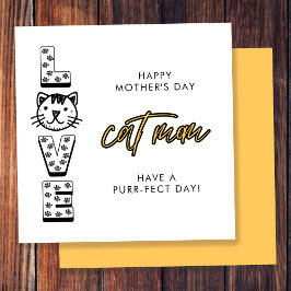 Happy Yellow Mother Day from the Cat Purfect Karte