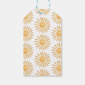 Happy Yellow Sunshine Baby Dusche Danke Geschenkanhänger (Rückseite)