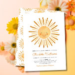 Happy Yellow Sunshine Boho Baby Shower Einladung<br><div class="desc">Mit unserer Happy Yellow Sunshine Boho Baby Shower Invitation - der ideale Weg, Ihre Lieben zu einem Tag in der Sonne einzuladen! Diese Einladung beinhaltet ein schönes, sonnenthematisches Design mit einem hellen und fröhlich gelben Farbschema, das sicher jedem ein Lächeln auf das Gesicht bringen wird. Das Design im Boho-Stil fügt...</div>