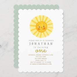 Happy Yellow Sunshine - Einladung zum Geburtstag