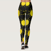 Happy Yellow Sunshine Fashion Leggings (Rückseite)