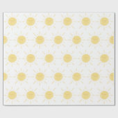 Happy Yellow Sunshine Niedlich Sun Illustration Geschenkpapier (Flach)