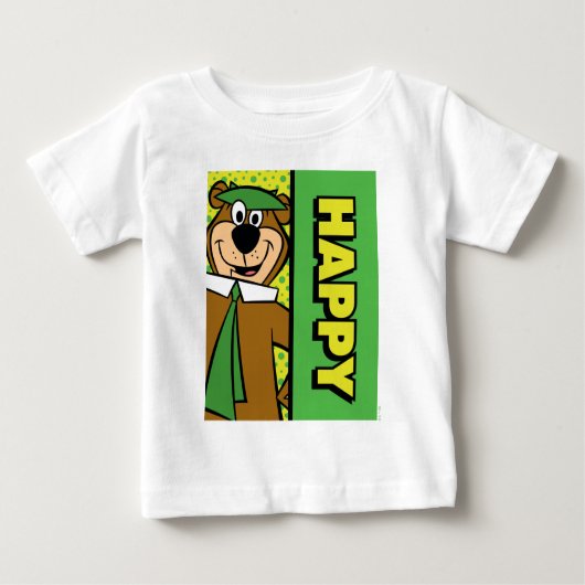 Happy Yogi Bear Baby T-shirt (Vorderseite)