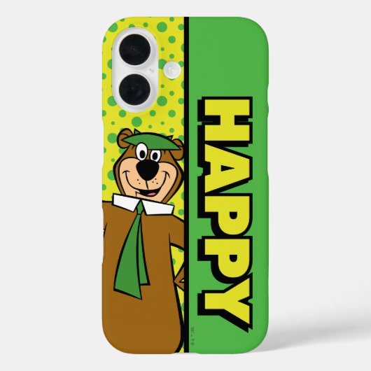 Happy Yogi Bear Case-Mate iPhone Hülle (Rückseite)