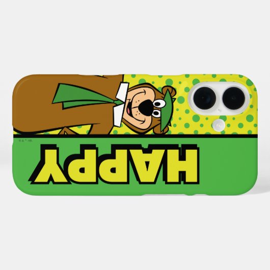 Happy Yogi Bear Case-Mate iPhone Hülle (Rückseite (Horizontal))