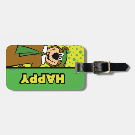 Happy Yogi Bear Gepäckanhänger (Vorderseite horizontal)