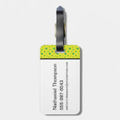 Happy Yogi Bear Gepäckanhänger (Rückseite vertikal)