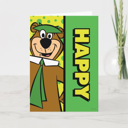 Happy Yogi Bear Karte (Vorderseite)