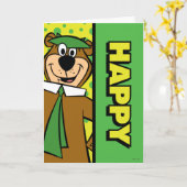 Happy Yogi Bear Karte (Gelbe Blume)