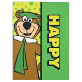 Happy Yogi Bear Klemmbrett (Rückseite)