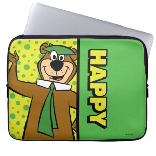 Happy Yogi Bear Laptopschutzhülle