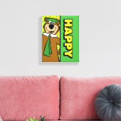 Happy Yogi Bear Leinwanddruck (Insitu (Wohnzimmer))