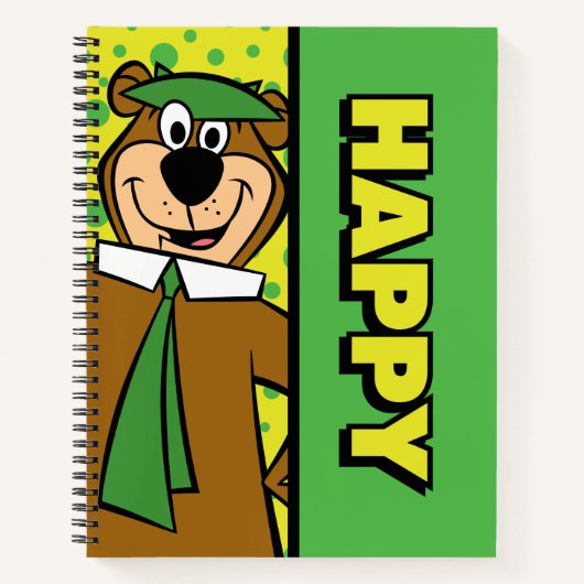 Happy Yogi Bear Notizblock (Vorderseite)