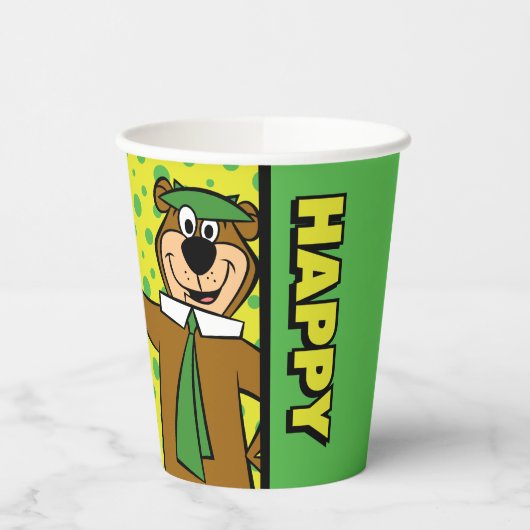 Happy Yogi Bear Pappbecher (Links)