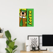 Happy Yogi Bear Poster (Heimbüro)