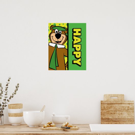 Happy Yogi Bear Poster (Küche)