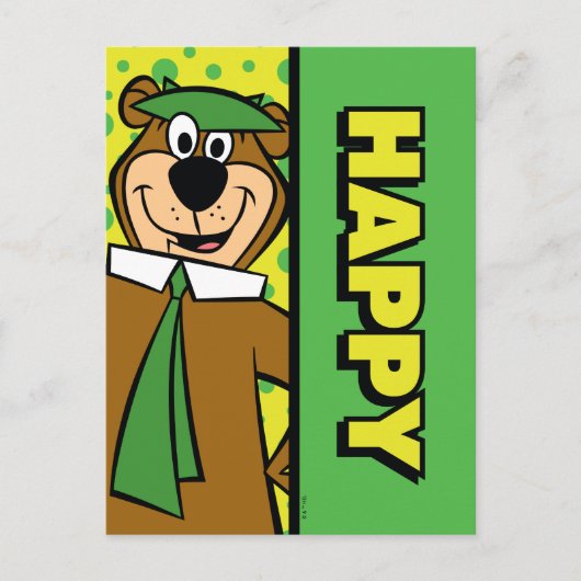Happy Yogi Bear Postkarte (Vorderseite)