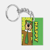 Happy Yogi Bear Schlüsselanhänger (Vorderseite links)