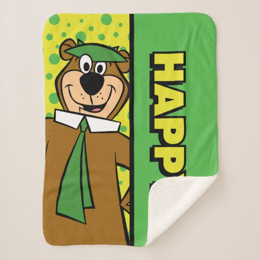 Happy Yogi Bear Sherpadecke (Vorderseite)