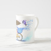 Happy Young Girl mit Bike Tasse (Vorderseite Rechts)