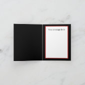 Happy zebra hinzufügen Nachricht Weihnachten (Innenseite)