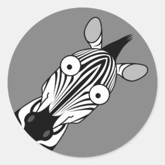 HAPPY ZEBRA STICKER