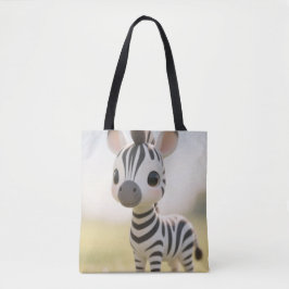 Happy Zebra Tote Bag Tasche