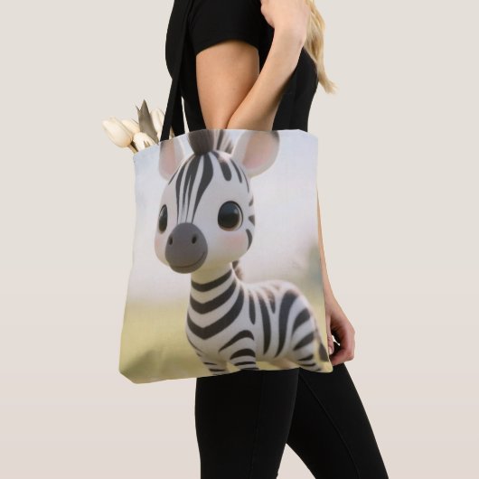 Happy Zebra Tote Bag Tasche (Von Nahem)