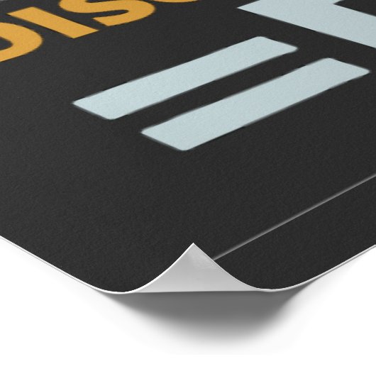 Happy Zero Discrimination Day, Gender Equality Poster (Ecke)