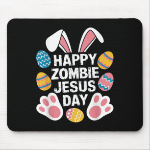 Happy Zombie Jesus Day Oster Zombie Mousepad
