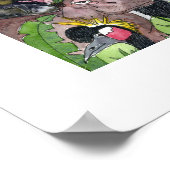 Happy Zoo Year Animals Kindermädchen Mauer Kunstdr Poster (Ecke)