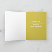 Happy Zuhause Anniversary Beach House von Realtor Karte (Innenseite)