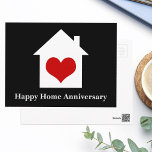 Happy Zuhause Anniversary Chic Real Anwesen House  Postkarte<br><div class="desc">Chic Happy Zuhause Jubiläum folgen Postkarten für einen Händler, um an vergangene Kunden zu senden. Kreditbüros und Hypothekengesellschaften können diese Marketing auch als modernes Instrument nutzen, um frühere Kunden daran zu erinnern, dass sie möglicherweise bereit sind, sich zu refinanzieren oder nach einem neuen Haus zu suchen. Passen Sie den Text...</div>