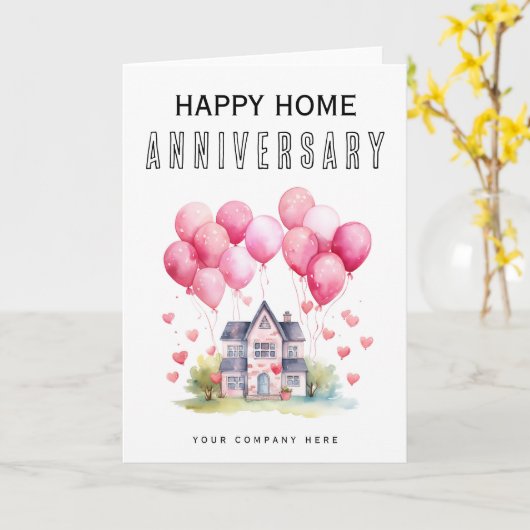 Happy Zuhause Anniversary Karte (Gelbe Blume)