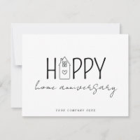 Happy Zuhause Anniversary Real Anwesen Card