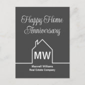 Happy Zuhause Anniversary Real Anwesen Company Gra Postkarte (Vorderseite)