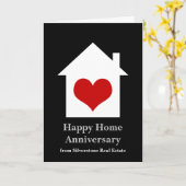 Happy Zuhause Anniversary Real Anwesen House Herz Karte (Gelbe Blume)