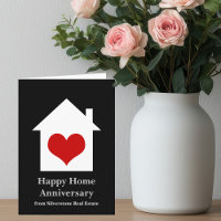 Happy Zuhause Anniversary Real Anwesen House Herz