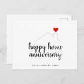 Happy Zuhause Anniversary Real Anwesen Postkarte (Vorne/Hinten)