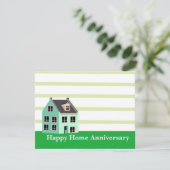 Happy Zuhause Anniversary Realtor Karte (Stehend Vorderseite)