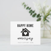Happy Zuhause Anniversary Realty Karte (Stehend Vorderseite)