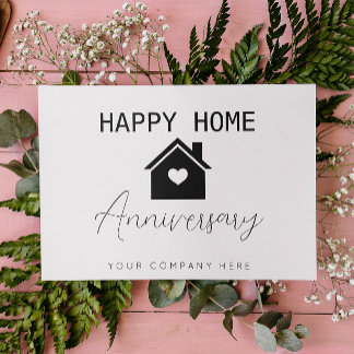 Happy Zuhause Anniversary Realty Karte