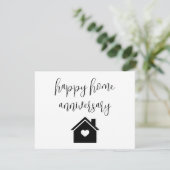 Happy Zuhause Anniversary Realty Karte (Stehend Vorderseite)