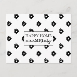 Happy Zuhause Anniversary Realty Postkarte
